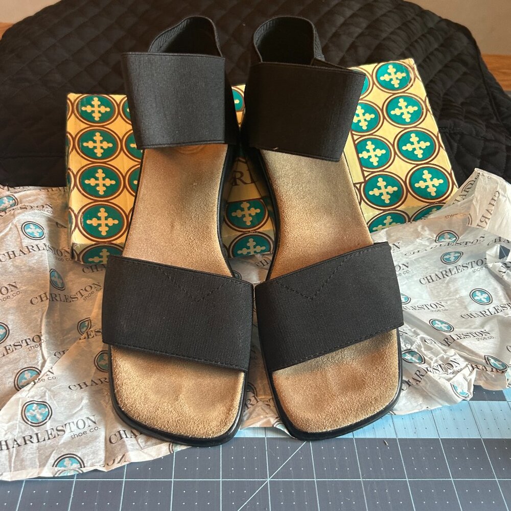 CHARLESTON SHOE CO. Black Sandals